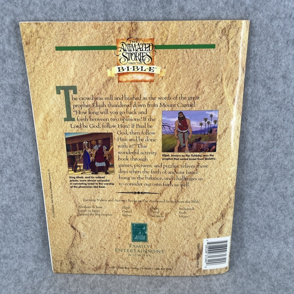 NEST Animated Bible Stories Activity Books Lot 6 Moses Esther David and Goliath - Picture 14 of 16